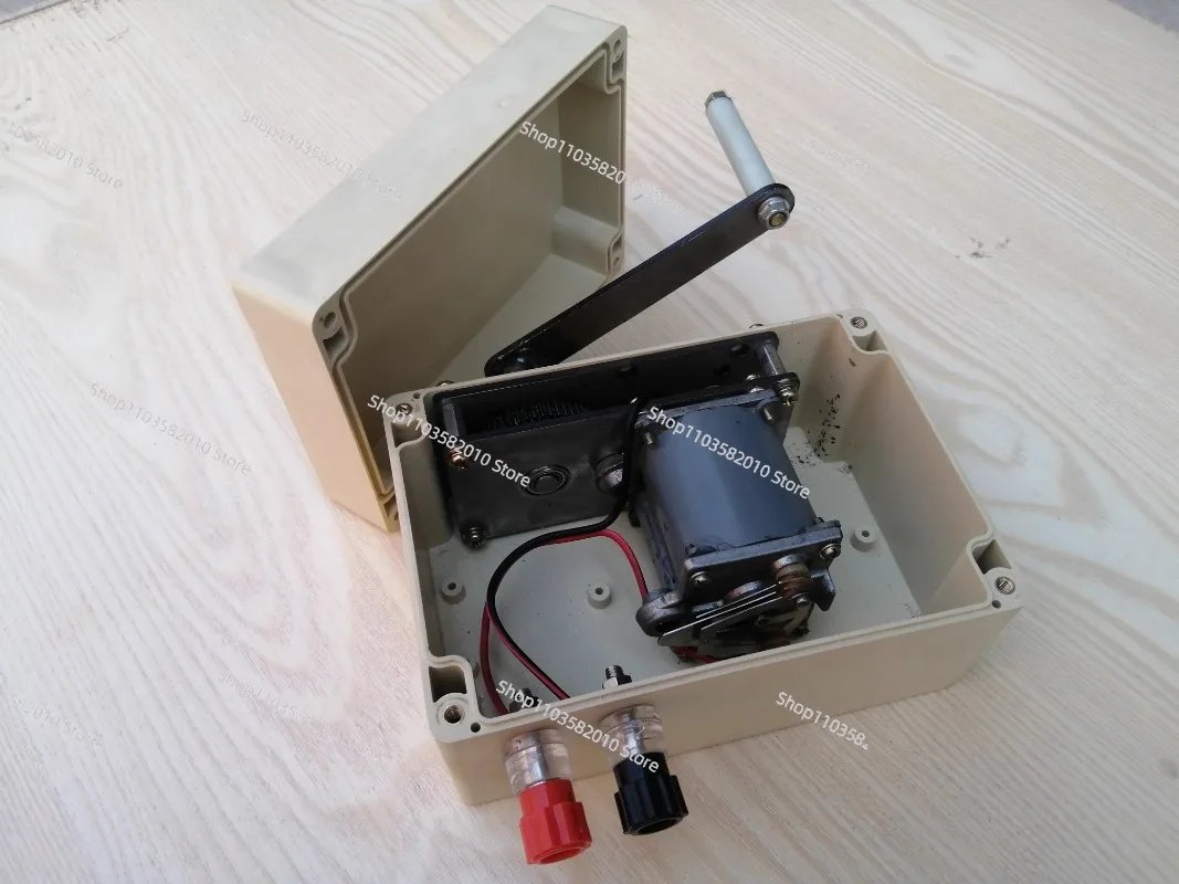 Old Magnet Telephone Hand Generator Speed Gearbox Permanent Magnet Brushless AC Voltage 100 to 360 Volts