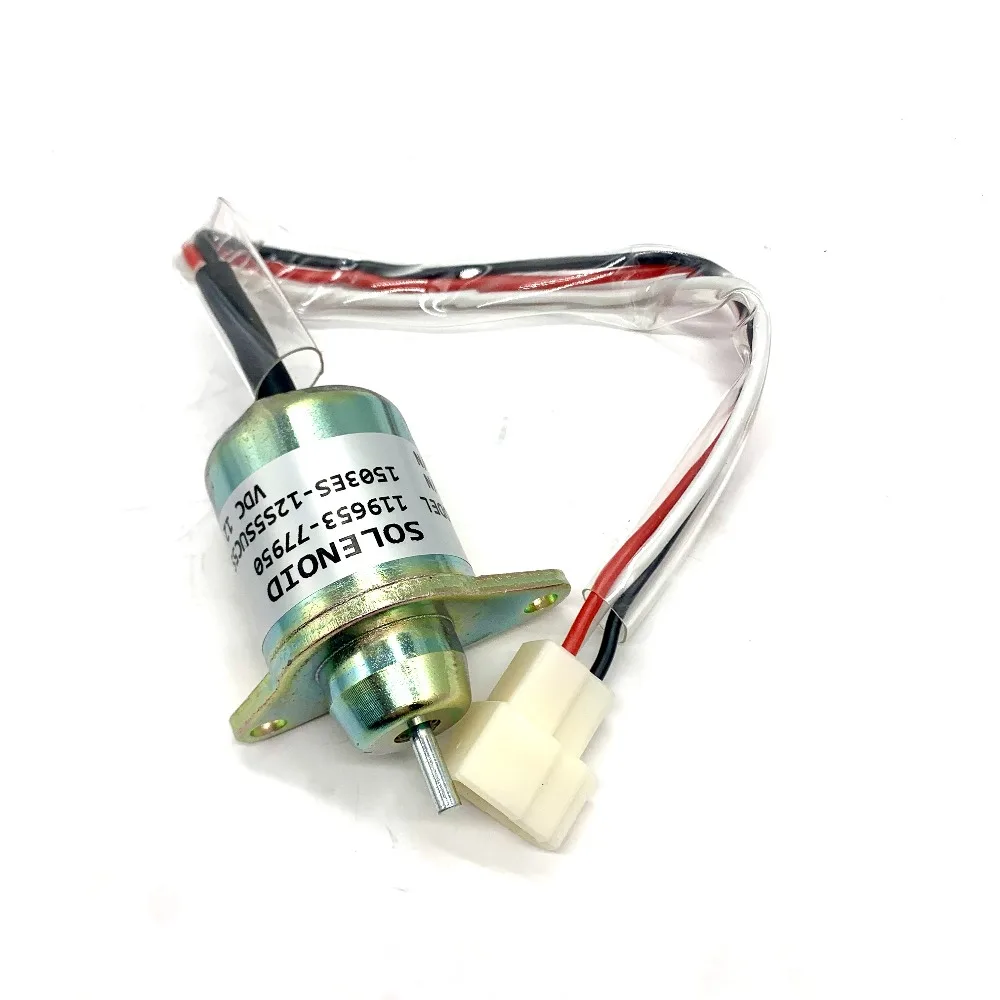 119653-77950 1503ES-12S5SUC5S 1503ES12S5SUC5S Solenoid Valve 12V Fuel Shut Off for Yanmar for Kubota