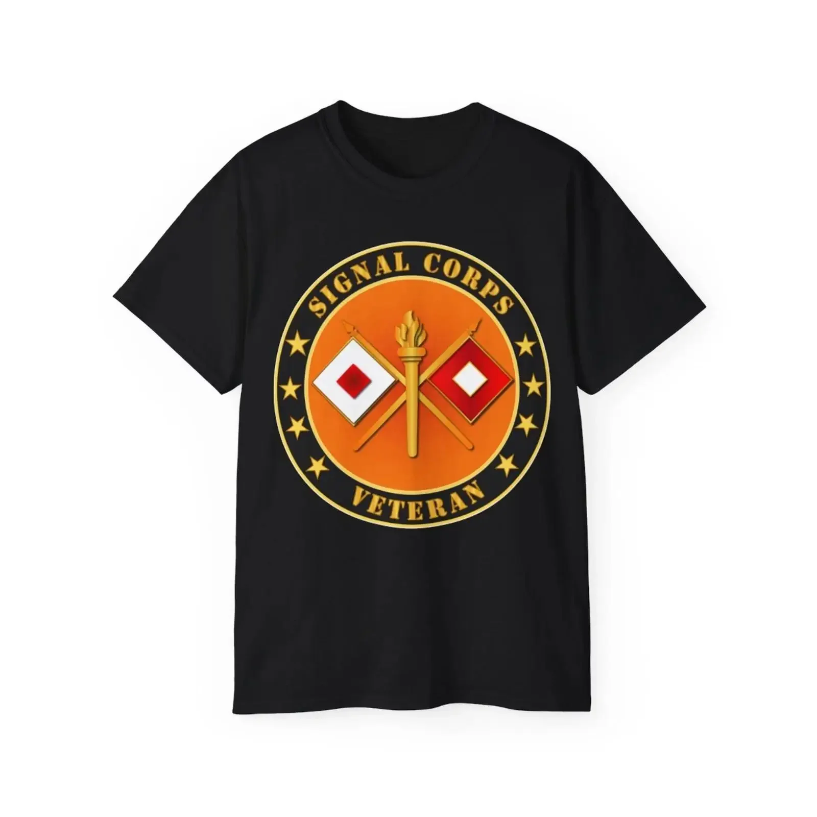 Classic Signal Corps Veteran vintage Washed graphic Comfortable Versatile homme Top For Everyday Wear designer clothes