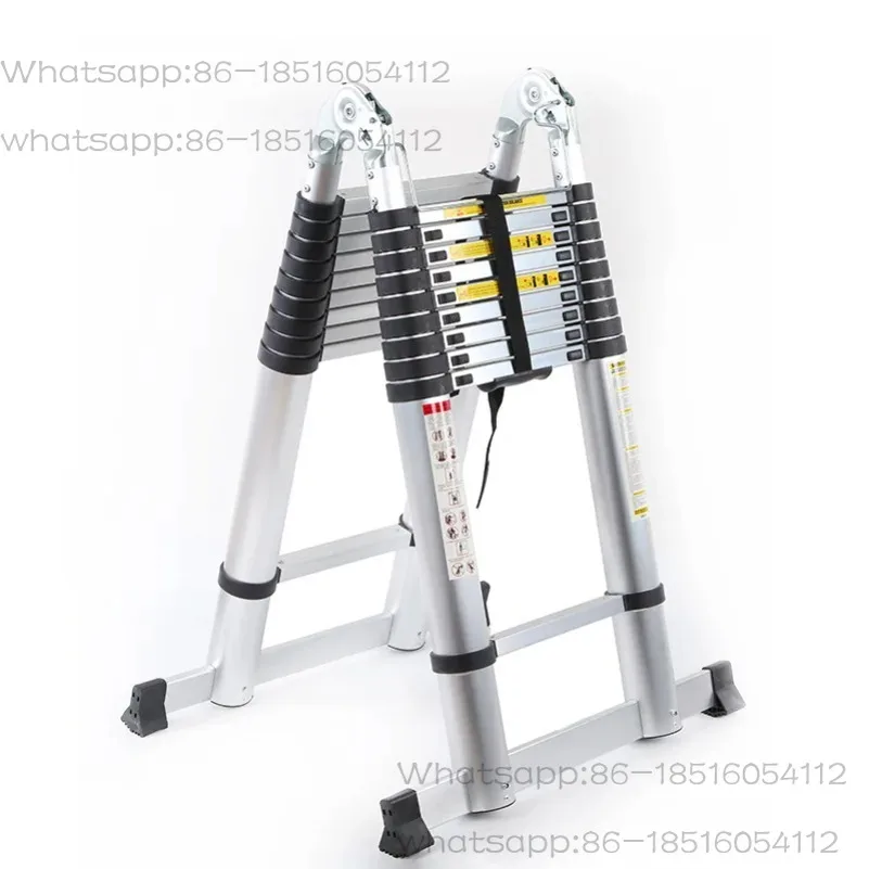 

Aluminum Alloy Herringbone Ladder Portable Folding Engineering Ladder Household Thickening Telescopic Ladder