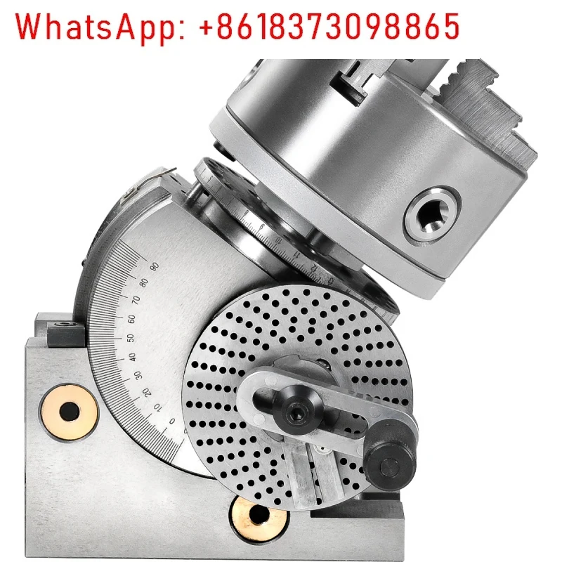 Vertical and lying dual-purpose indexing plate universal, rotating indexing plate three equal points