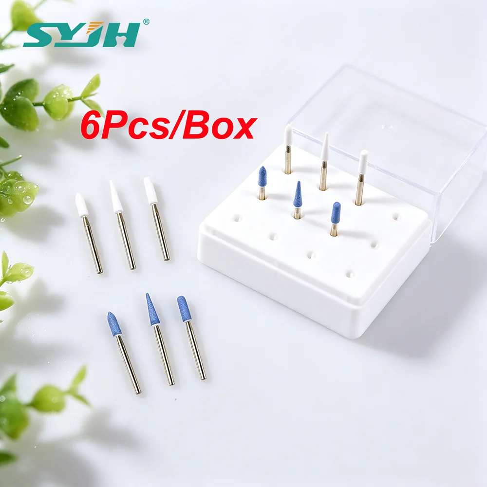 

SYJH Dental Laboratory Diamond Polisher Kit 6Pcs FG 1.6mm For Dentistry Lab Finishing Porcelain Glass-Ceramics Equipment Tool