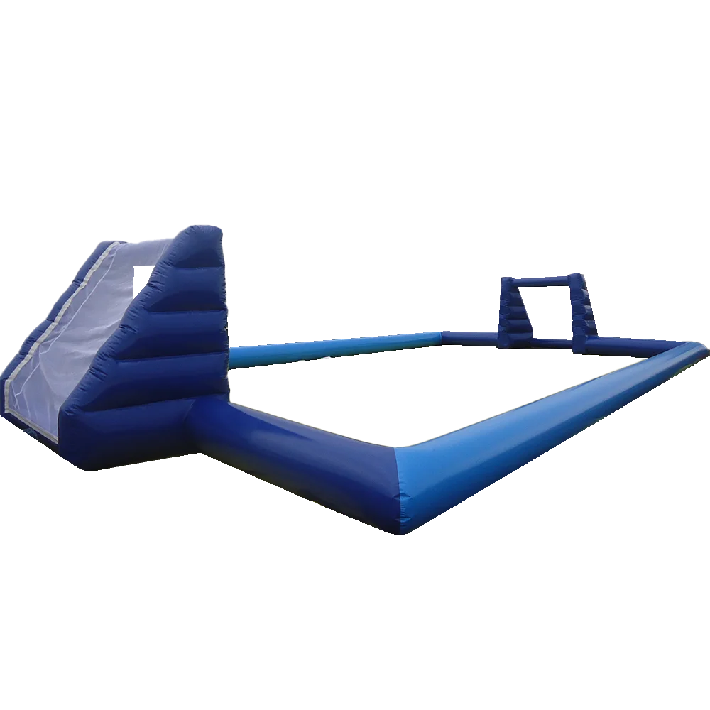 インフレータブルサッカー場 商業レンタル カスタムインフレータブルフットボールコート 大人と子供のための床付きバウンシーピッチ