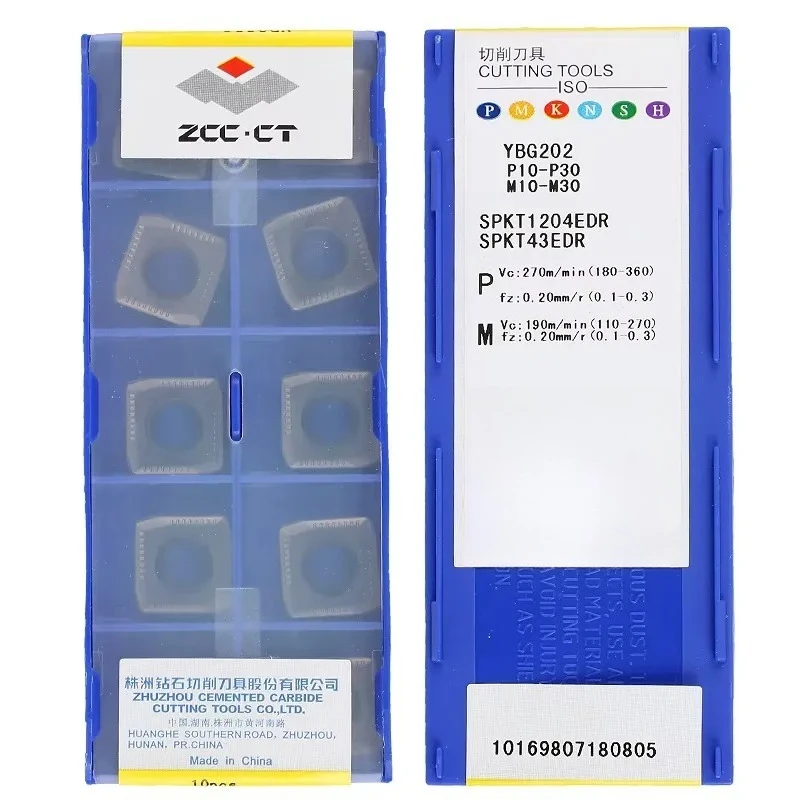 10pcs ZCC.CT CNC External Turning Lathe Tool Carbide Milling Square Thread Insert High Wear Resistance CVD/PVD Coated Customized