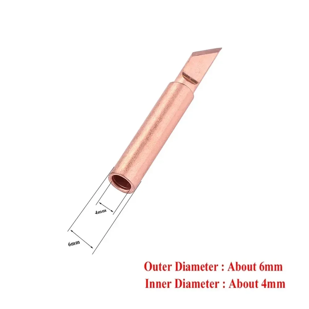 Pointe de fer à souder en cuivre, 5 pièces, 900M-T, tête de soudure, outils de station pour équipement de soudage électrique