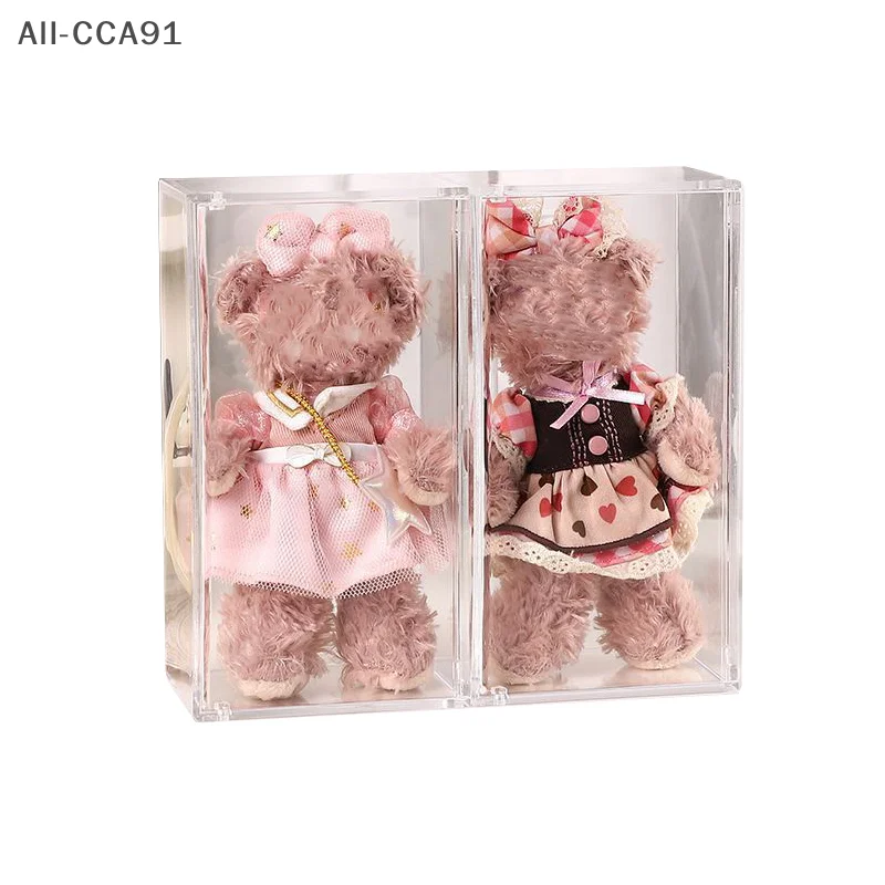 

1Pc Transparent Dustproof Acrylic Display Box for Dolls Collection Storage DIY Doll Storage Case Container Accessories Only Box