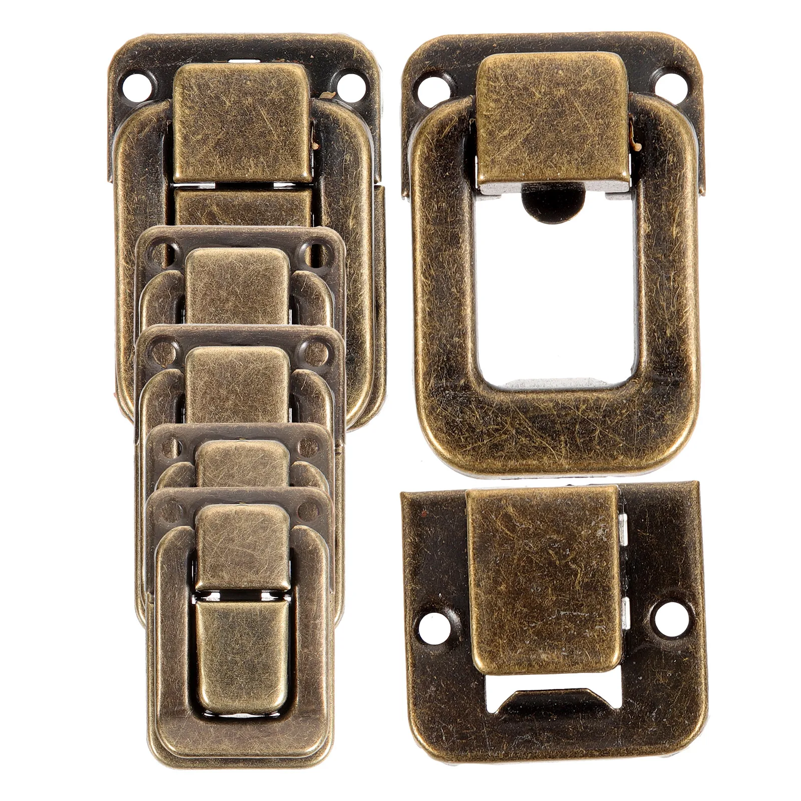 

6Pcs Jewelry Box Lock Buckle Clear Hinge Hasp Latch for Wooden Gift Boxes DIY Storage Cabinet Secure Fastening Clip