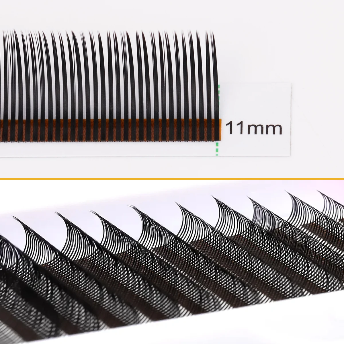 AGUUD 5D Flora Cílios 0.07mm Fácil Ventilador Cílios Preto & Marrom 5D Pré-fabricados Ventiladores de Volume Natural Soft Spikes Anjo Cílios Extensão