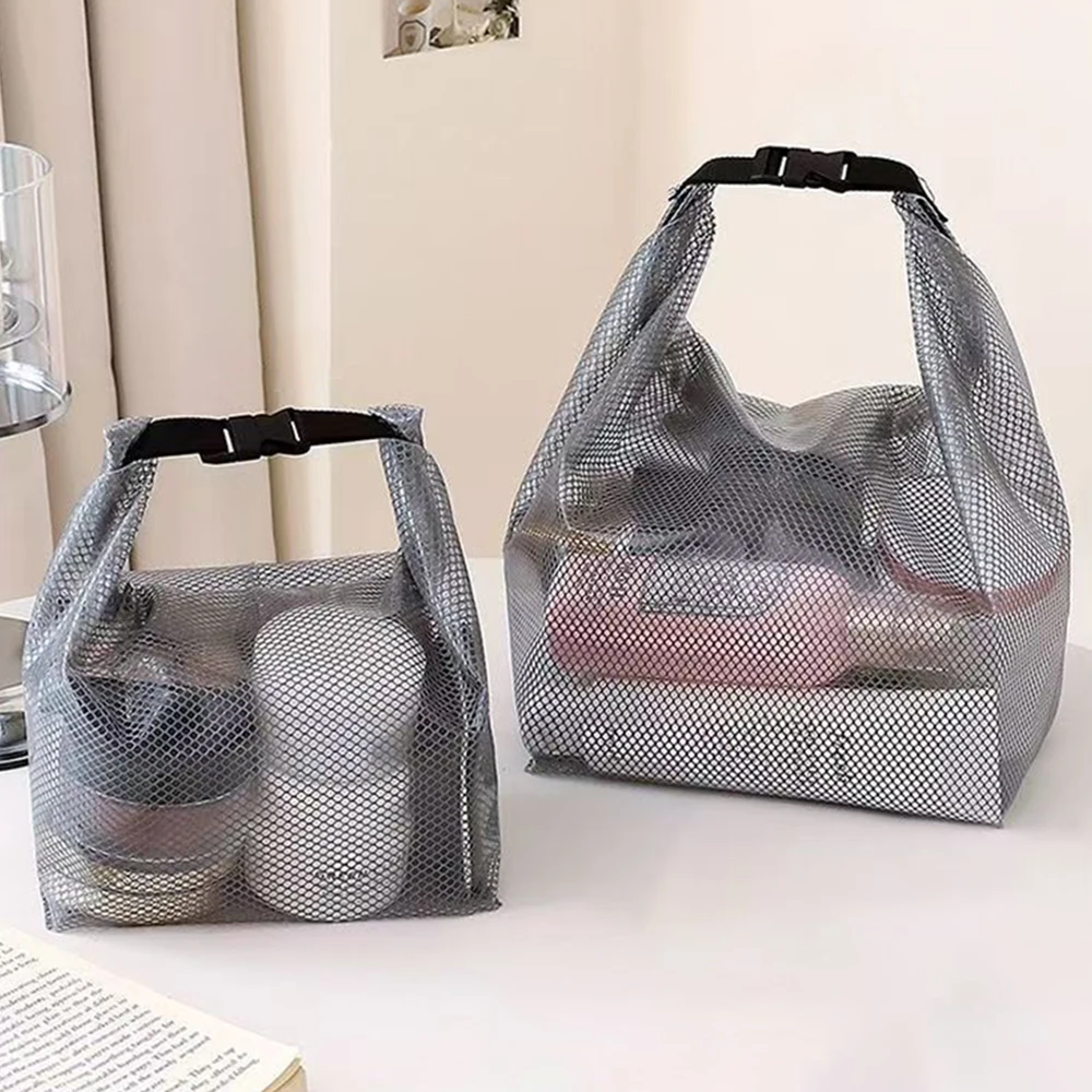 1PC/2PCS Travel Makeup Storage Bag - Large Capacity, Waterproof, Hand-Held, Suitable For Outdoor Swimming And Carrying.