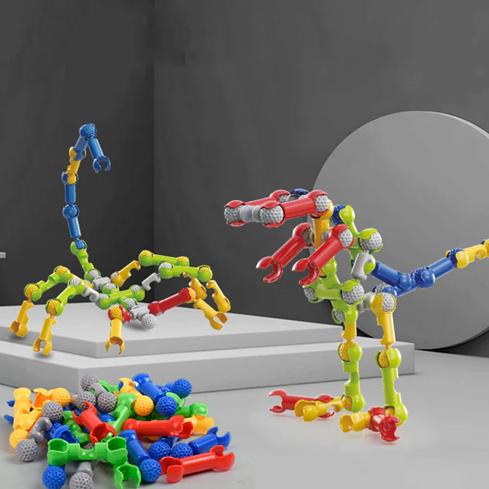 

70Pcs Block Educational Early Learning DIY Puzzle Set Kids Creative Play for Hand Eye Coordination