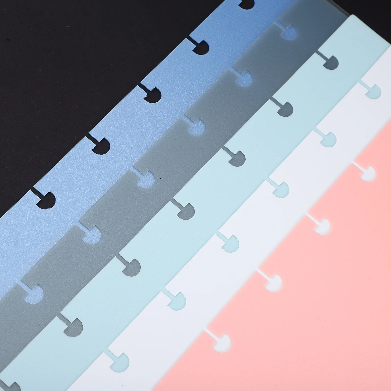 

5pcs 5.5X8.5 Inches Mushroom Hole Index Pages Binder Tabs Notebook Dividers Classification ganize Documents Clearly