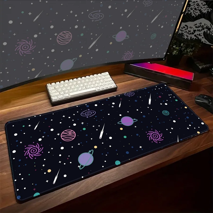 Large Colorful Mouse Pad Astronaut Kawaii Accessories Desk Mat Pads Keyboard Gaming Mat XXL Pc Gamer Office Setup Mousepads