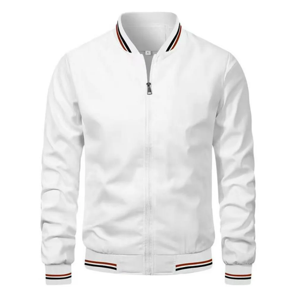 سترة رجالية عصرية بقصة ضيقة، سترة خريفية مقاومة للرياح ومريحة