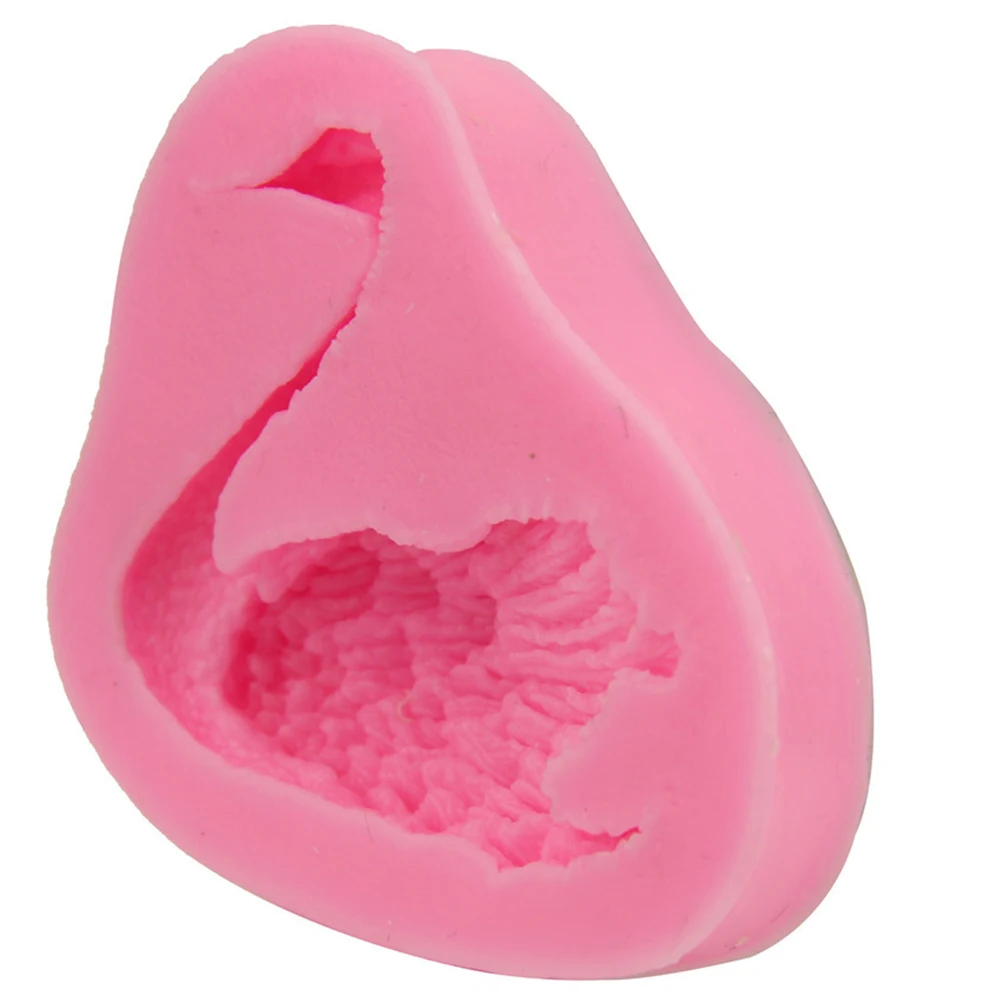 

Swan Cake Baking Mold 3D DIY Pink Silicone Polymer Clay Molds Fondant Craft Tool Reusable Easy Clean For Chocolate Sugar Paste