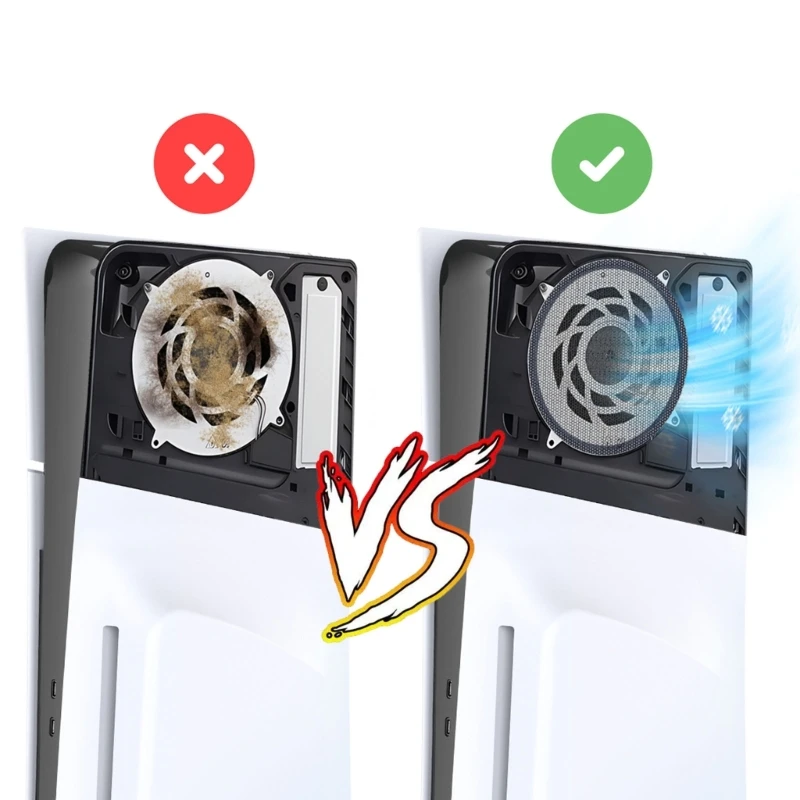 Dust Cover for Slim Game Console Dust Net Filter Ventilation Fan Net Cover