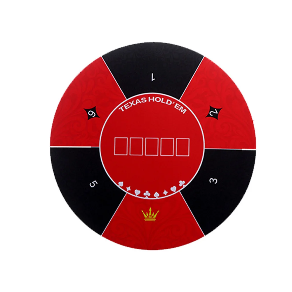 

Professional Texas Hold'em Poker Table Mat Rubber Casino Mat Portable Mahjong Board Games Tablecloth Entertainment Accessories