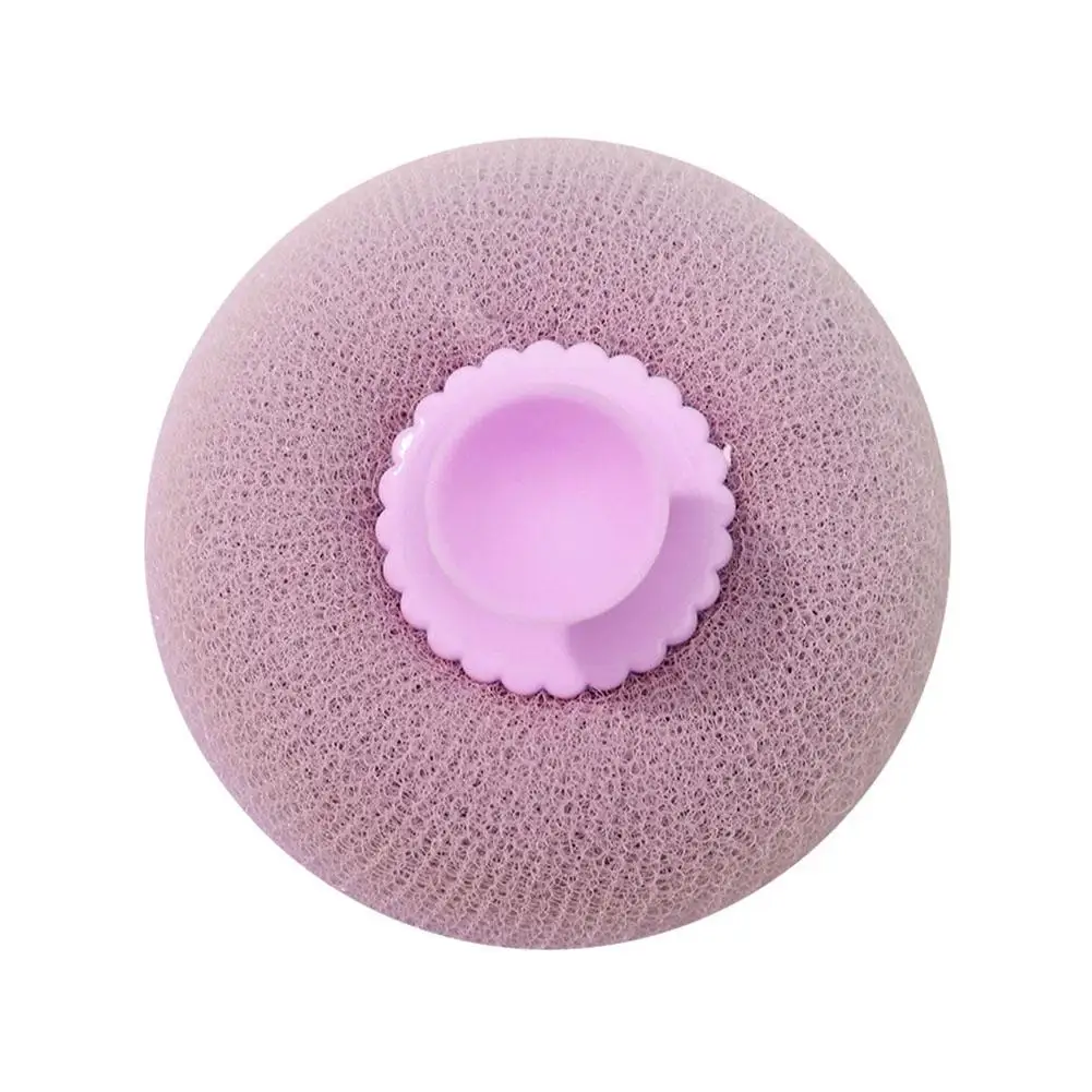 1PC 3D Natural Loofah Bath with Suction Ball Body Scrub Cup Massage Ball SPA Bathroom Accessories Massage Body Sponge Japan L8W4