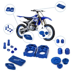 Motorcycle CNC Front Rear Brake Reservoir Cover Chain Adjuster Axle Block Engine Cover Plugs For Yamaha YZ WR 125 250 250F 450F