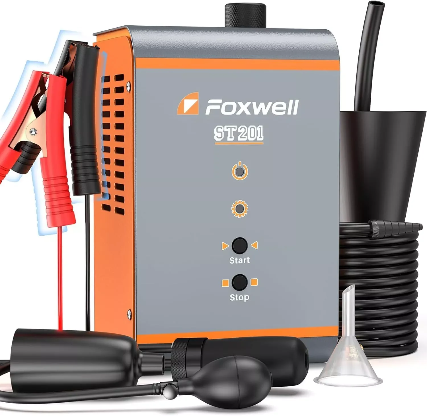 FOXWELL ST201 Car Smoke Generator Automotive EVAP Smoke Machine 12V Diagnostic Tester Vacuum Fuel Pipe Oil Leak Detector