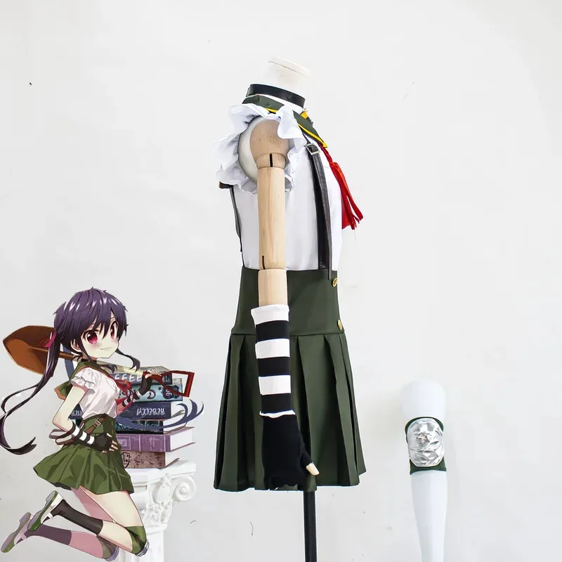 

CySchool-Live! Gakko Gurashi ! Kurumi Ebisuzawa Girl's Uniform Cosplay Costume Wig Custom Size Halloween Cosplay Costumes