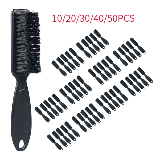 10/20/30/40/50 Uds. Venta al por mayor de plástico de cerdas suaves corte de pelo cepillo para decolorar Combo Set cuello roto Limpieza del cabello herramientas de eliminación de polvo