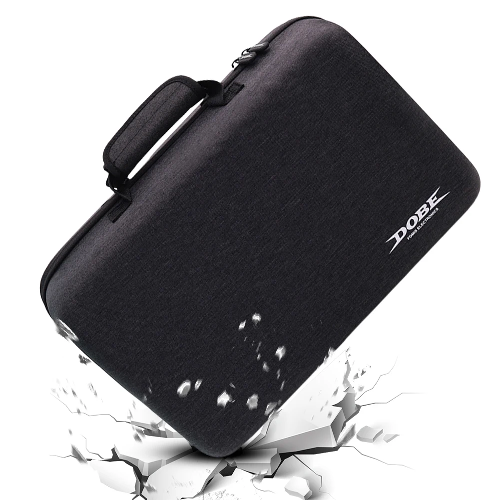 For PS5 Slim Hard Carrying Case Portable Storage Shoulder Bag Shockproof Organizer Protective Case Anti-Drop Travel Carrying Bag