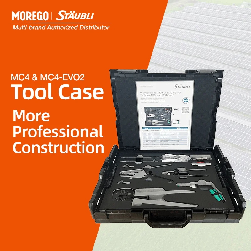 

Staubli MC4 EVO2 Solar Panel PV connector tool case Crimping pliers solar Cable cutter PV Installer Tool Case SET