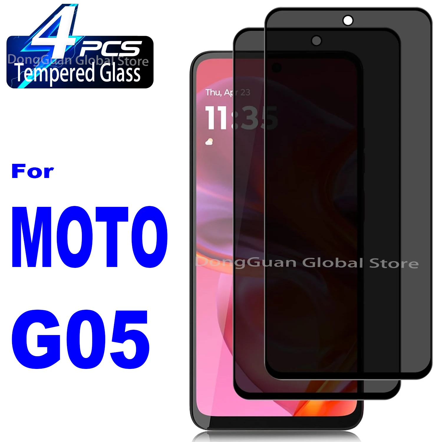 

For Motorola Moto G05 Anti Spy Tempered Glass Protector Privacy Screen Glass Film