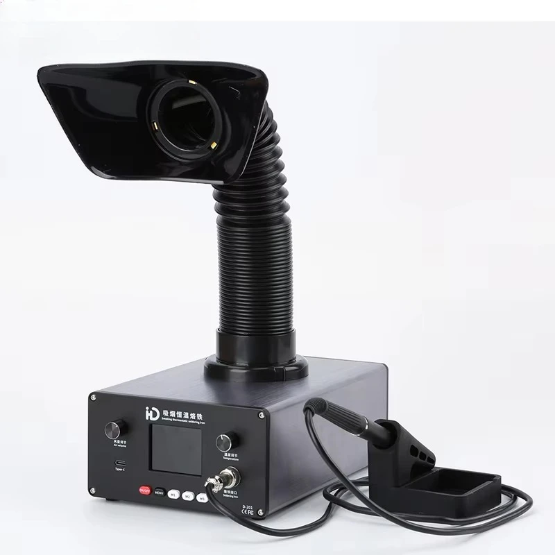 King'sdun T12 Program -Controlled Automatic Preheating Hot Air Gun Desoldering Solder Iron Soldering Station Hot Air Gun