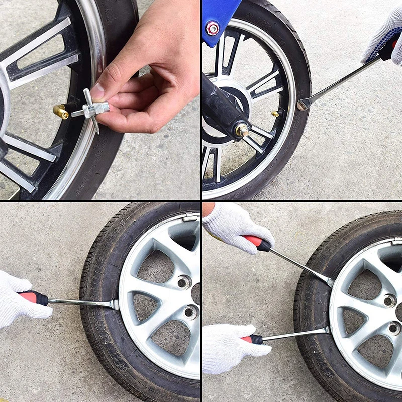 Motocicleta e bicicleta Ferramenta de Alinhamento Pneu Auto Colher Kit, Mudando Alavanca, Rim Protector, Ferramentas de Reparo Profissional