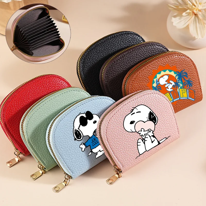 Snoopys Wallet Creative Shell Large Capacity Multiple Card Slots Purse Women Men Cartoon Fashion Holders Money Bag Birthday Gift
