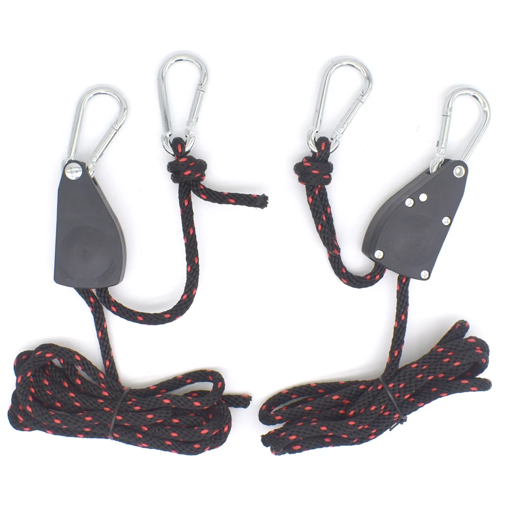 

1/4" Inch Heavy Duty Rope Hanger Lifting Rope Plant Growth Tent Lanyard Lamp Hanging 2Pcs