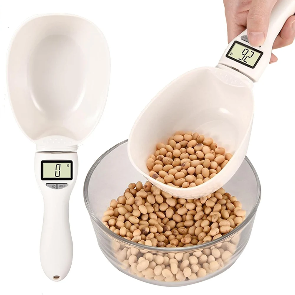 Digital Measuring Spoon Weighing Spoon Scale 800g/1 g High Precision LCD Screen Electronic Spoon Scale for Kitchen Dog Cat Food