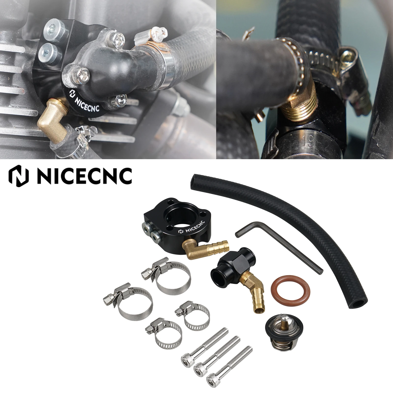 

For Kawasaki KLR650 KLR 650 1987-2024 NICECNC Cooling Cystem Modification Thermostat Kit For Kawasaki KLR650 KLR 650 2024 2023