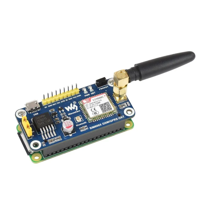 Sombrero SIM800C GSM / GPRS / Bluetooth para Raspberry Pi, comunicación 2G