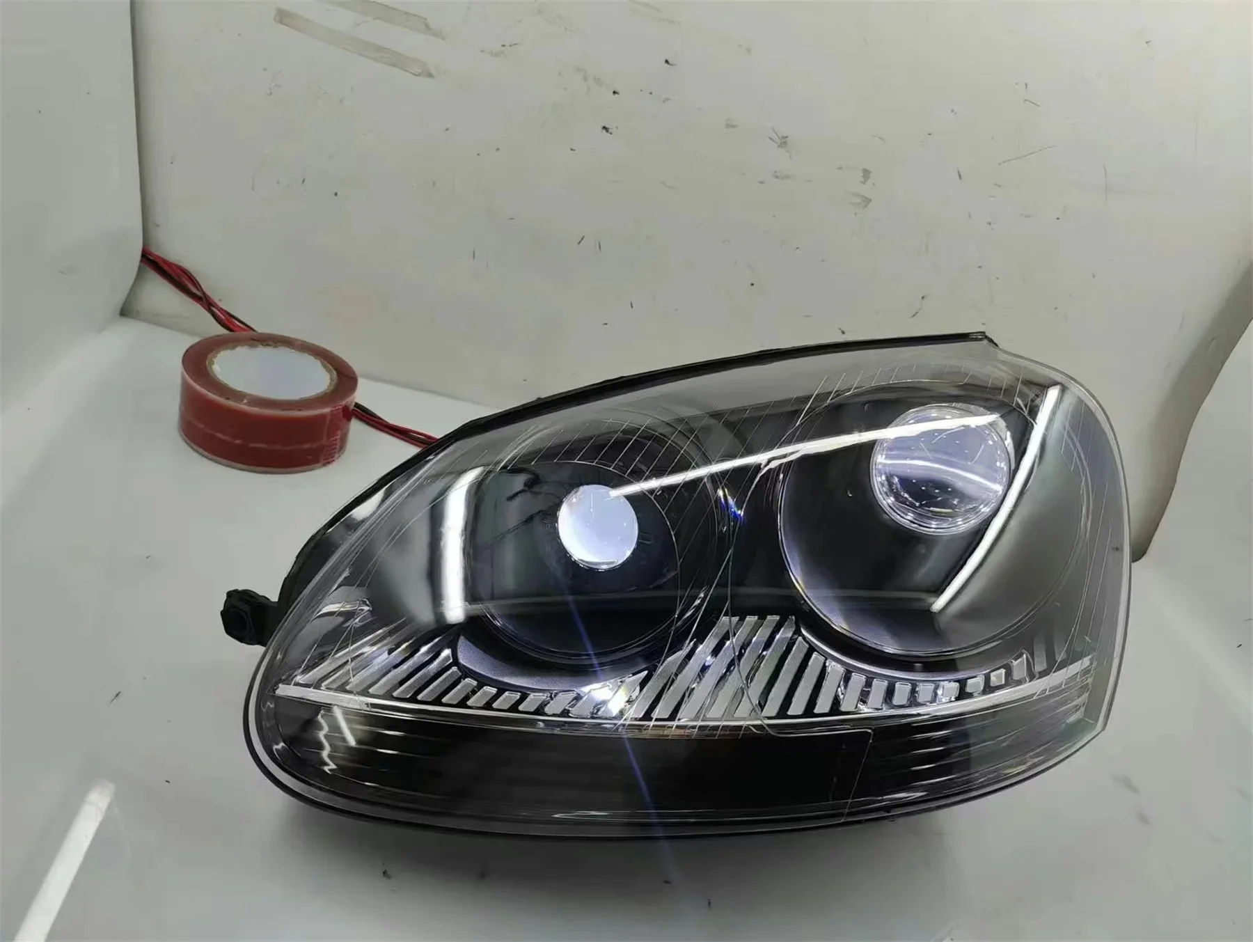 

Передняя фара автомобиля для Volkswagen vw Sagitar jetta дневные ходовые огни DRL фары ближнего света указатель поворота