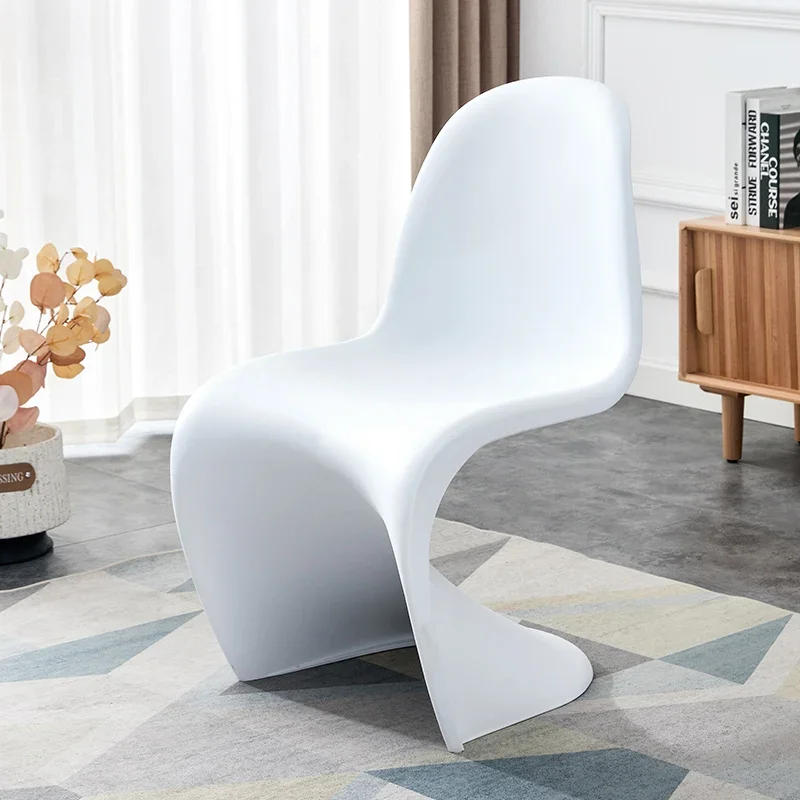 Cadeiras de jantar extensíveis para salão, Modern Gaming Stool, Maquiagem Stool, Mobiliário doméstico, Quente, Branco, Designer italiano