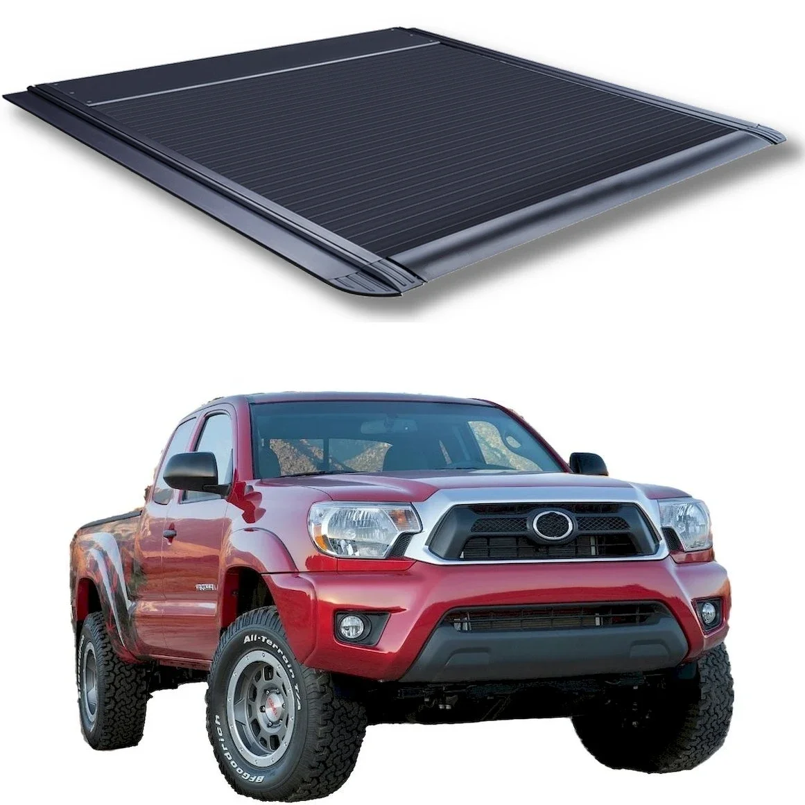 

Custom 4x4 Aluminium Alloy Waterproof Retractable Truck Bed Pickup Tonneau Cover For Tacoma