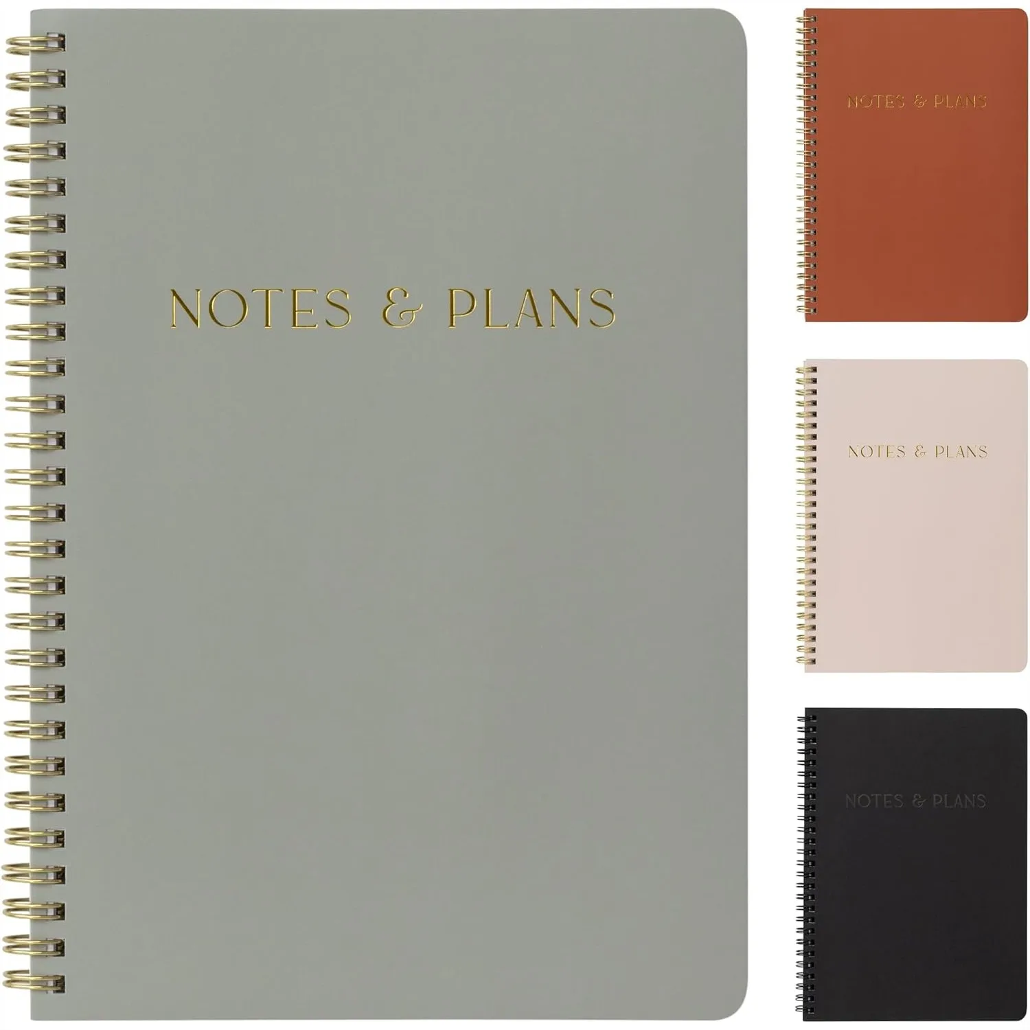 

Daily Planner and Notebook with Hourly Schedule - Aesthetic Spiral To Do List for Women Office School Supplies