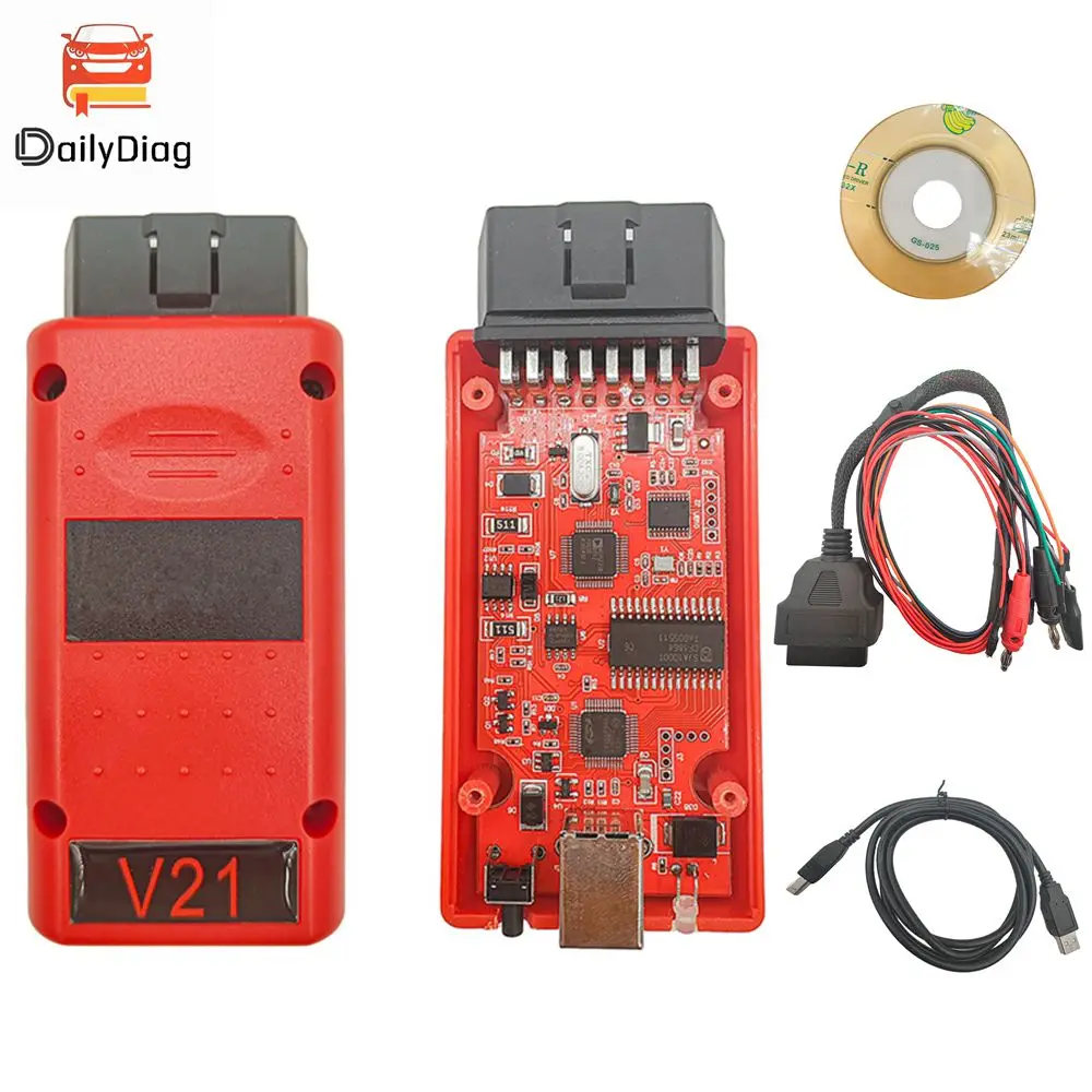 

Latest MPPS V21 Unlock Version Better than Mpps V18 Full Chip with Breakout Tricore Cable OBD2 ECU Chip Tuning Scanner Tool