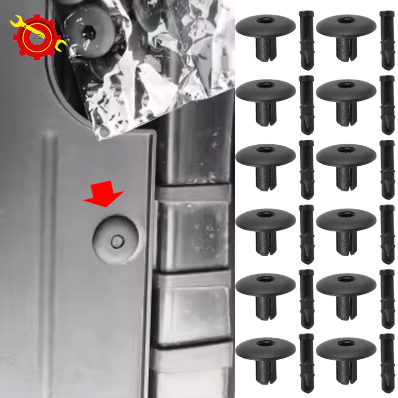 10PCS 7mm Hole Car Water Tank Upper Guard Plate Front Bumper Clips 4D0-807-300 For Audi A2 A4 A5 A8 Q3 Q5 S4 S5 S8 Tt Tts VW CR7