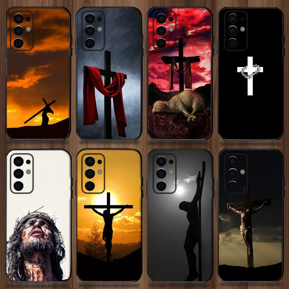 Jesus Faith Christian Religious Phone Case For Samsung Galaxy A13,A21s,A22,A31,A32,A52,A53,A71,A80,A91 Soft Black Cover