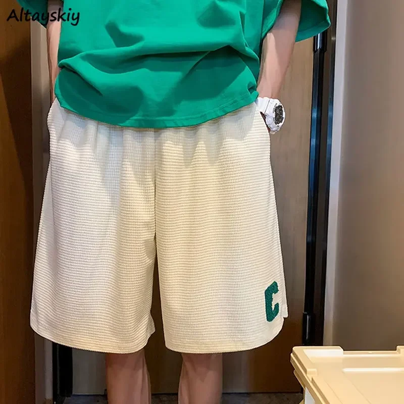 Shorts Women Leisure Letter Minimalist All-match Loose High Waist Popular Comfortable American Style Students Summer Classic New