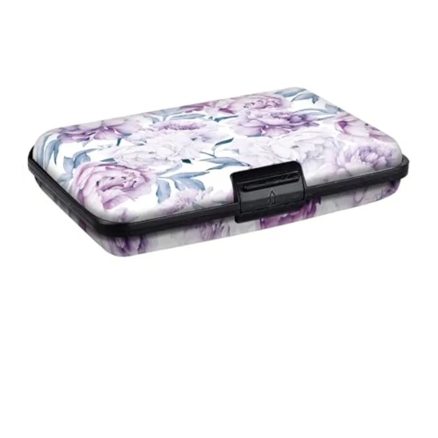 

Mini RFID Aluminum Credit Card Holder for Women Men, Slim Business Hard Card Case, Card Wallet ID Case