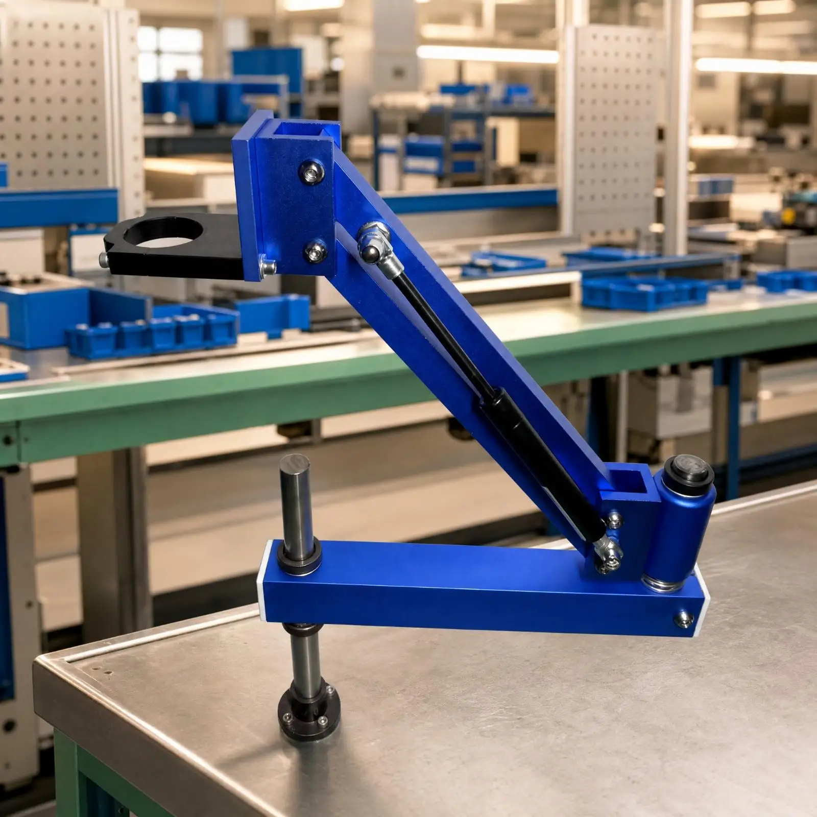Heavy Duty Tapping Arm Support Articulated Bracket 610mm Reach for Hand Drill Tapping Machine Workshop Tool