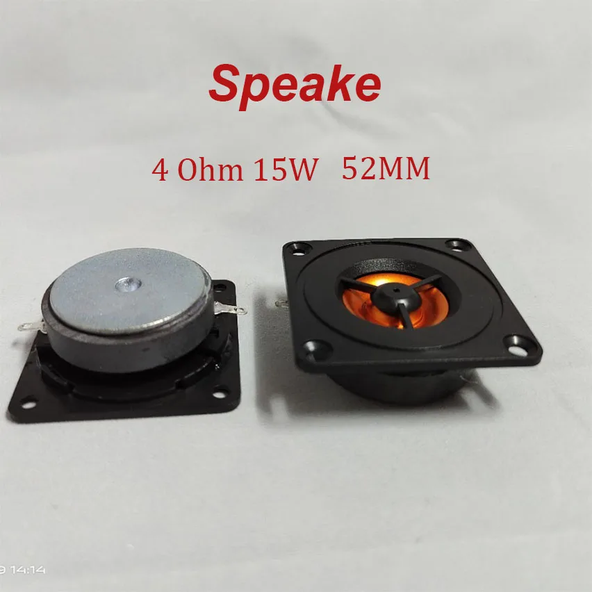 

1PC 2 Inch 52MM Tweeter 4 Ohm 15W Treble Speaker DIY Bluetooth Home Sound Theater Loudspeaker Modified Car Speakers