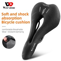 WEST BIKING Ergonomic Bike Saddle Men Women Hollow Breathable Cycling Cushion Comfortable Memory Foam MTB Road BMX Bicycle Seat