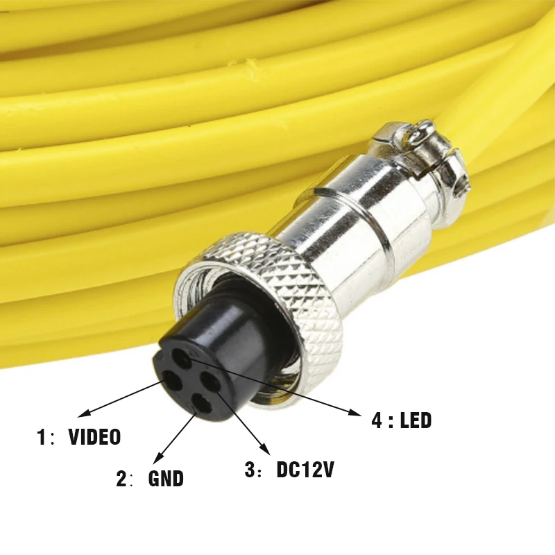 Imagem -05 - Fibra de Vidro Cabo Duro para Câmera de Inspeção de Tubo Dreno Esgoto Linha Endoscópio Industrial Timook 10m20m30m40m50m 5.2 mm