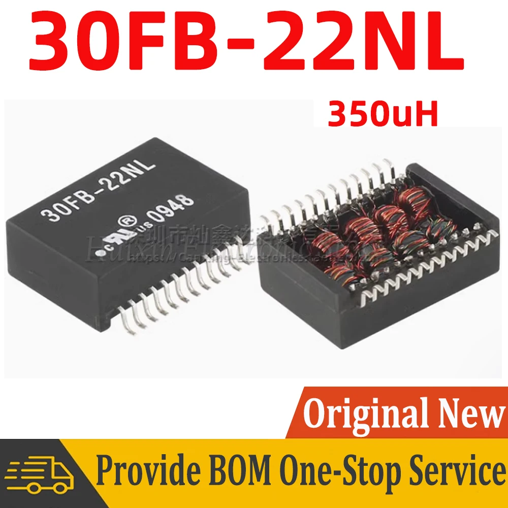 

5pcs 30FB-22NL 30FB-22 SOP-24 SMD Gigabit Ethernet Network Isolation Filter Transformer 1000 BASE-T 350uH