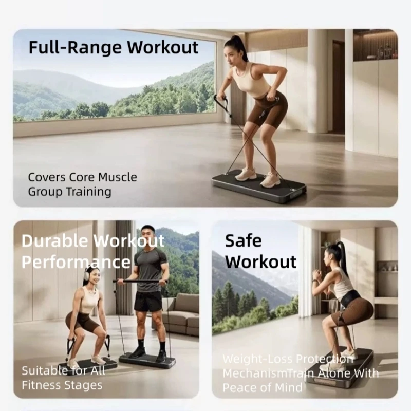 All‑in‑One Home Gym Strength Station, 60kg Bilateral Resistance,150kg Max Load,4‑Mode Space‑Saving Home Workout Fitness Machine